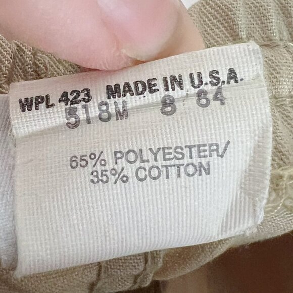 Vintage Levi's Men's Khaki Drawstring Straight Leg Pants Size M - Picture 6 of 7